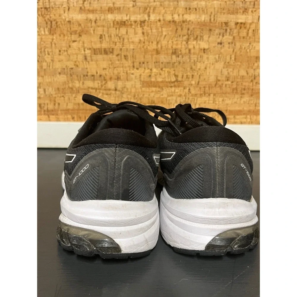 ASICS GT-1000 11 Womens Running Shoes Black White 1012B197 Size 10.5‎